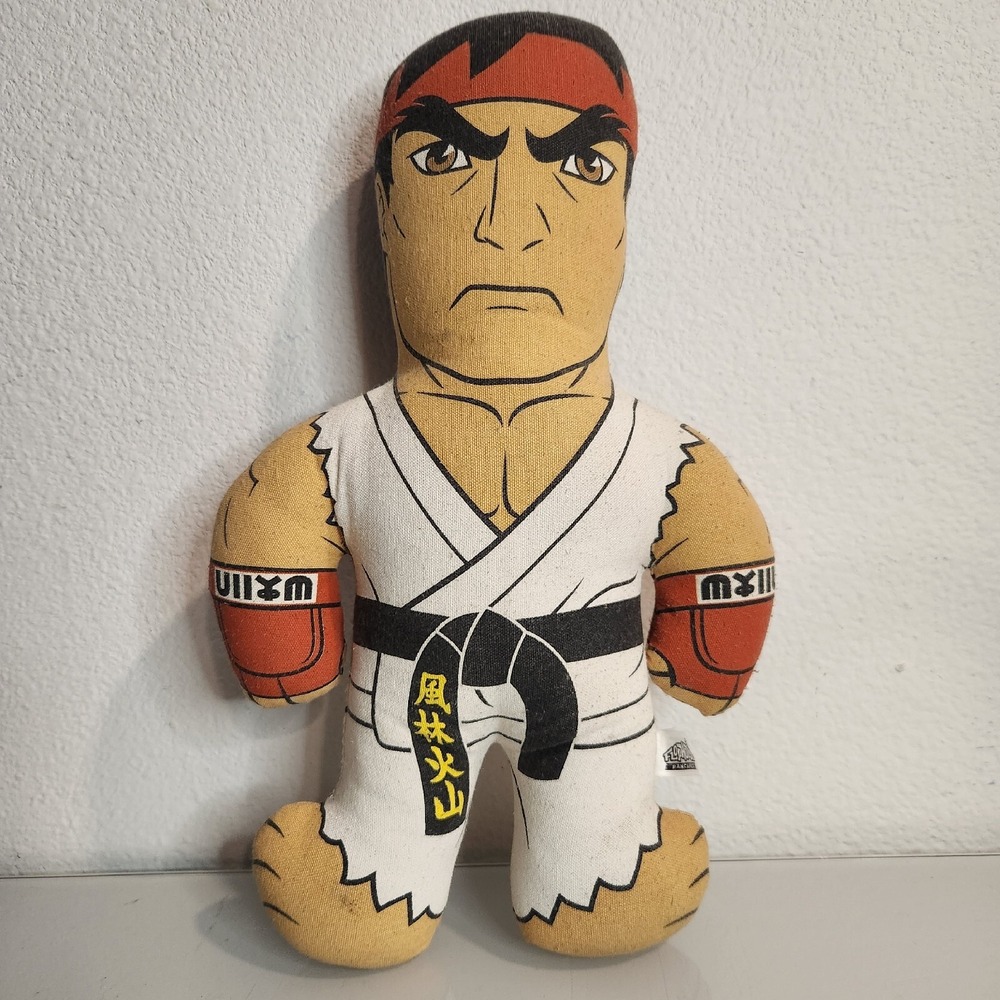 Flophouse Pancakes Street Fighter Capcom Ryu Stuffed Pillow Plush RARE